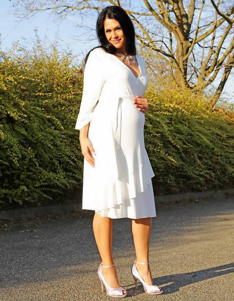 kleid-fur-schwangere-weiss-74 Kleid für schwangere weiß