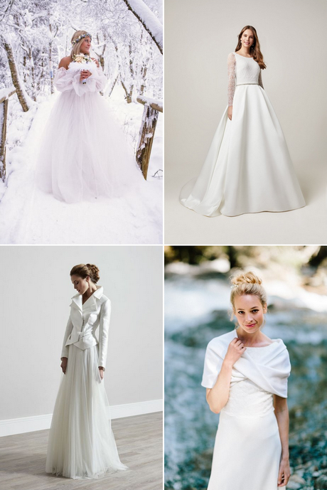 Brautkleider für winterhochzeit