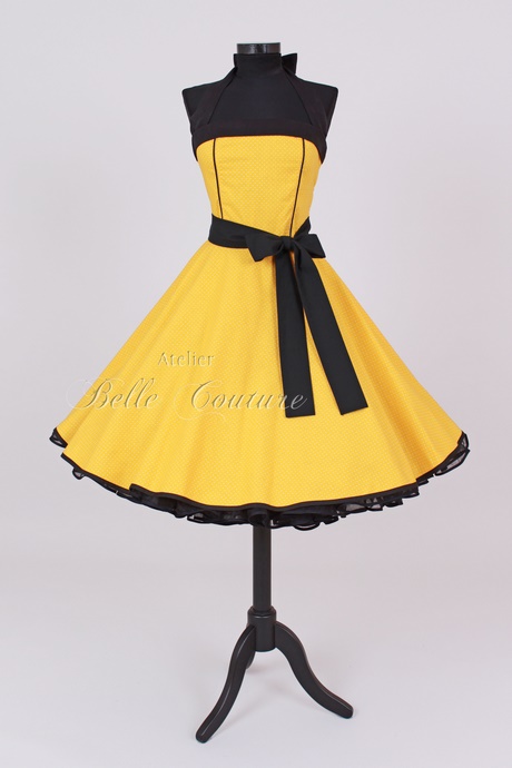 kleid-schwarz-gelb-20_16 Kleid schwarz gelb