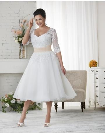 kurzes-brautkleid-mit-armeln-34 Kurzes brautkleid mit ärmeln