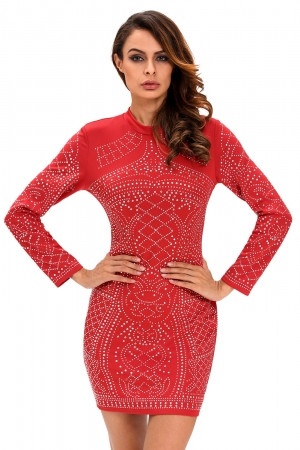 rotes-kleid-mit-langen-armeln-53_14 Rotes kleid mit langen ärmeln