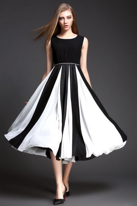 abendkleid-kurz-schwarz-weiss-89_15 Abendkleid kurz schwarz weiß