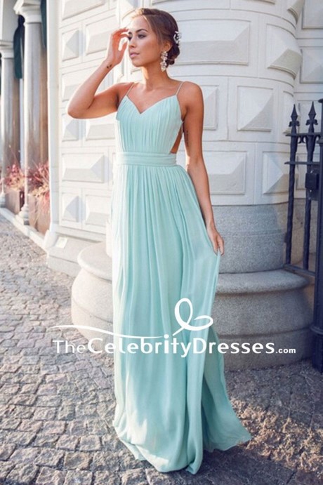 Bodenlanges kleid mint