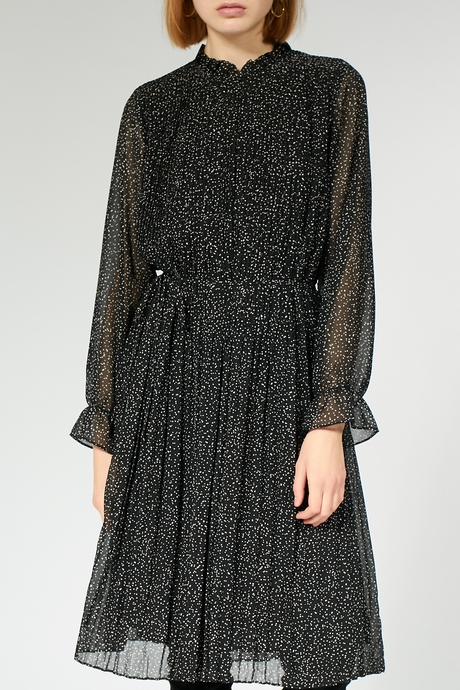 Chiffonkleid langarm