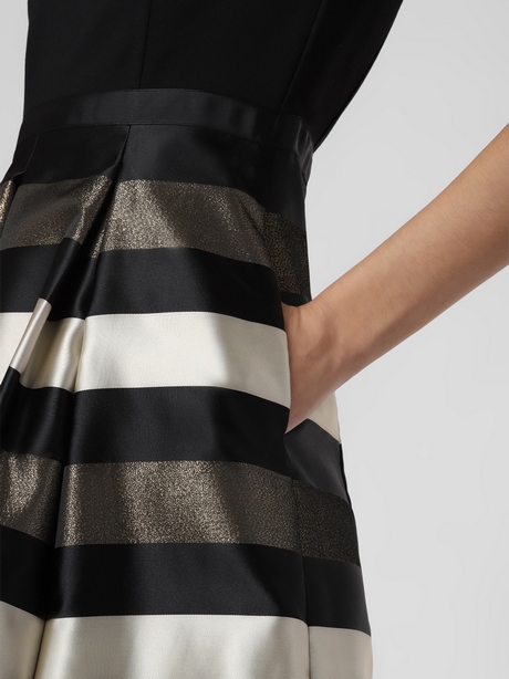 Cocktailkleid gold schwarz