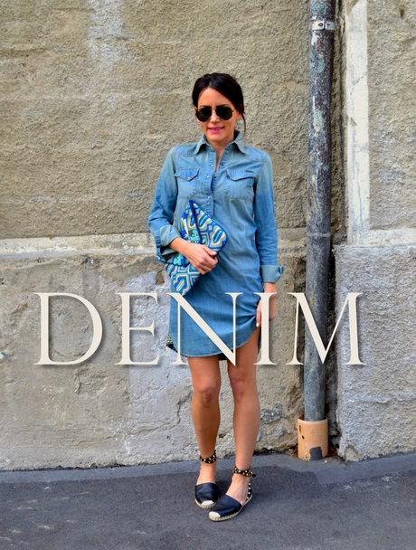 Jeans kleid wie kombinieren