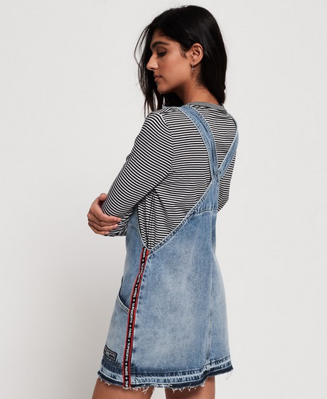 Jeans latzkleid