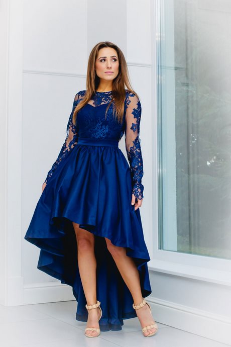 Kleid blau hochzeitsgast