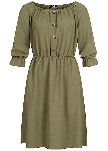 kleid-khaki-grun-57 ﻿Kleid khaki grün