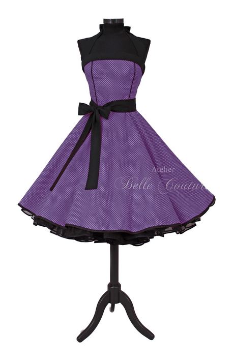 Kleid lila schwarz
