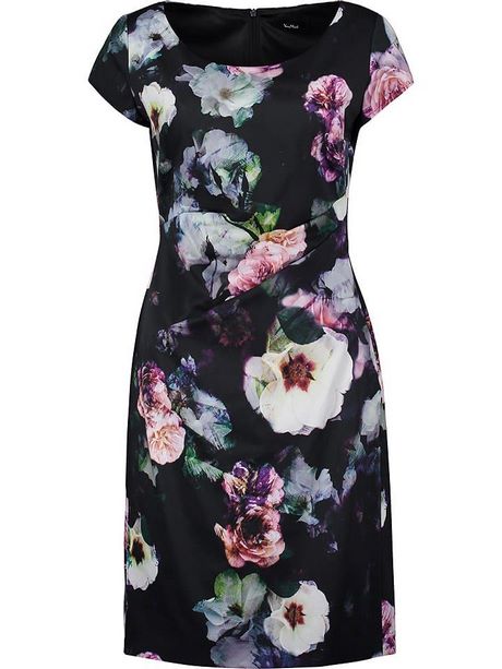 Kleid schwarz bunt