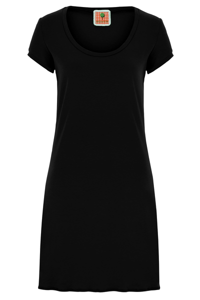 Kleid schwarz kurzarm