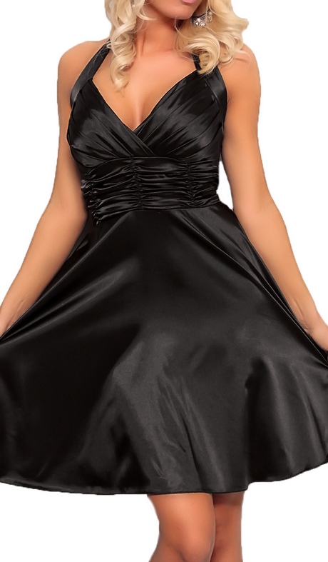 kleid-schwarz-satin-97 Kleid schwarz satin