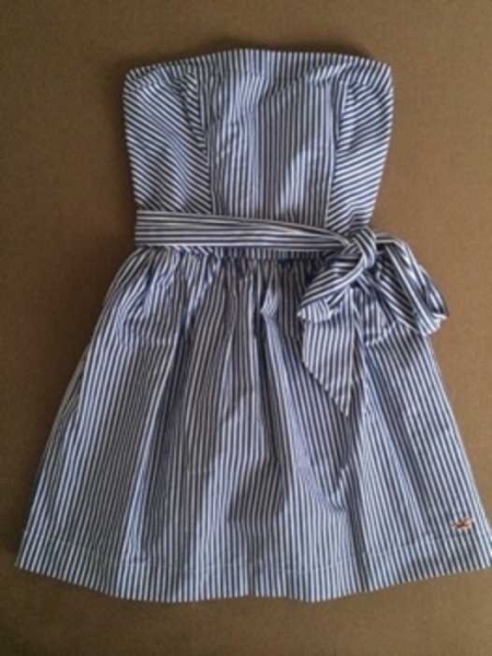 kleid-weiss-blau-gestreift-96 Kleid weiß blau gestreift