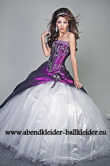 kleid-weiss-lila-32 Kleid weiß lila