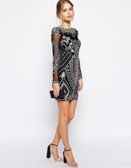 Silvester kleid schwarz
