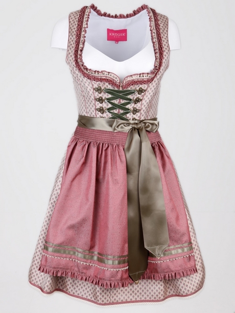 Dirndl krüger grün rosa