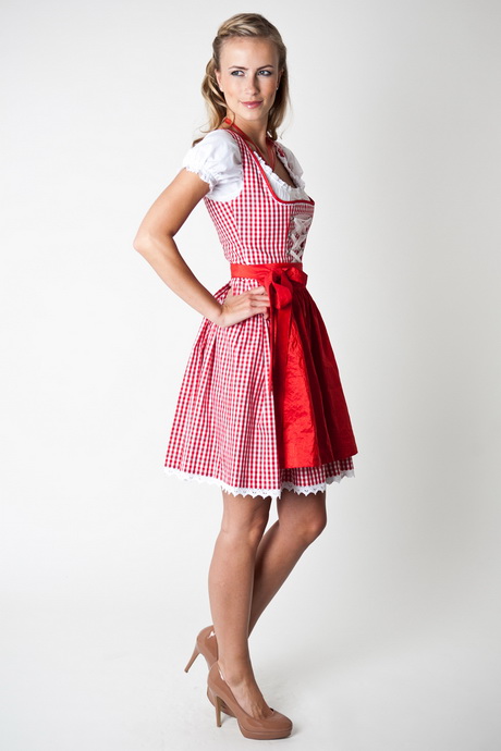 Dirndl Rot Kariert Stil Und Schönheit 8768