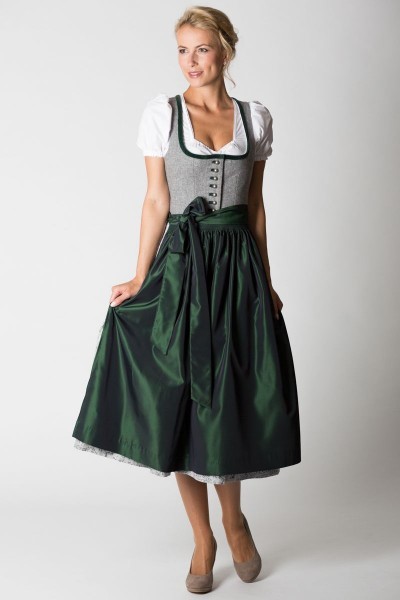 Dirndl grün grau