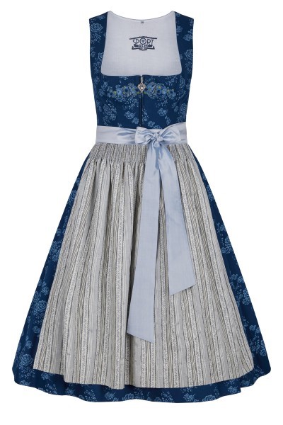 Dirndlschürze Midi Traditionelle Jacquard-Schürze Trachtenkleid