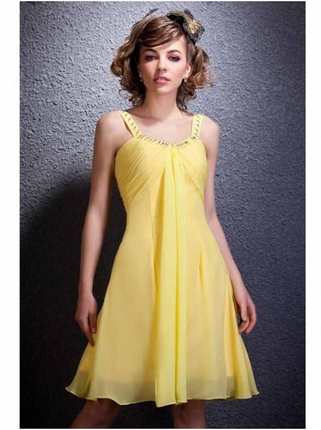 Kleid kurz gelb