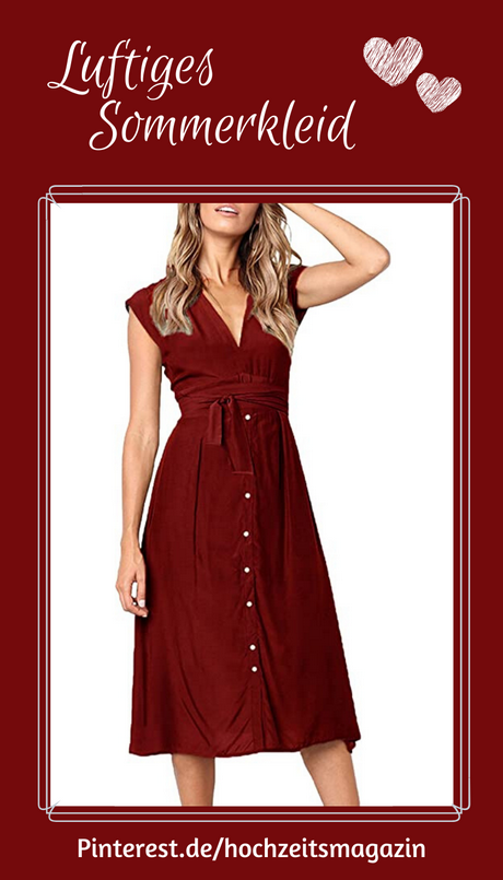 sommerkleid-rot-schwarz-61 Sommerkleid rot schwarz