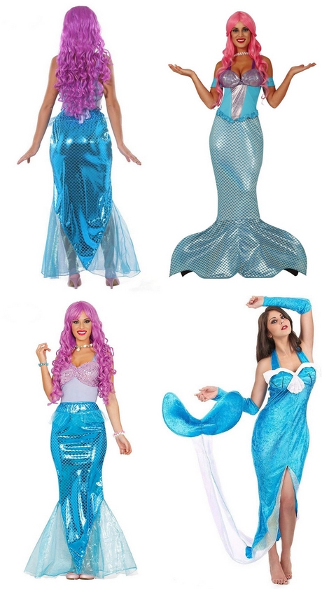 Meerjungfrau kostüm damen