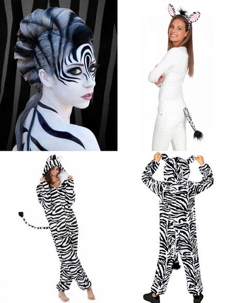Zebra kostüm damen