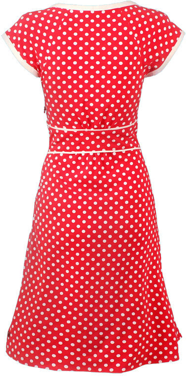 kleid-rot-mit-punkten-99_2 Kleid rot mit punkten