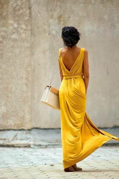 Elegante kleider gelb