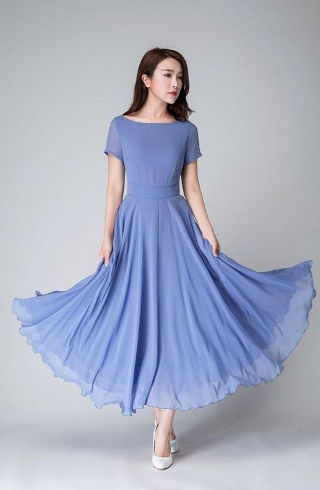 kleid-chiffon-blau-20_11 Kleid chiffon blau