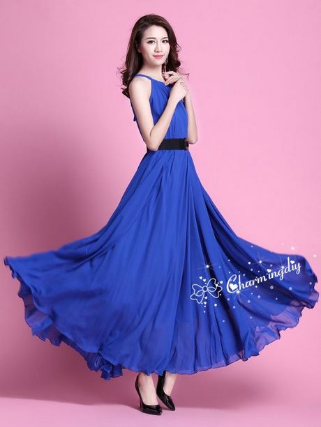 kleid-chiffon-blau-20_3 Kleid chiffon blau