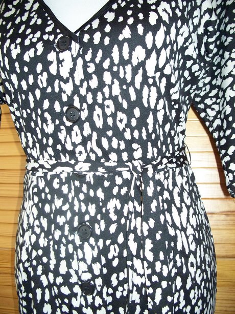 Kleid schwarz gemustert
