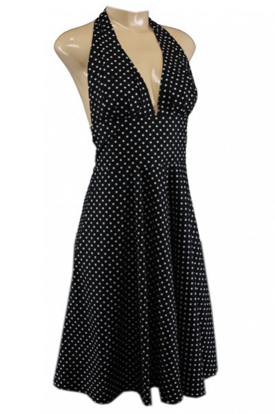 schwarz-weiss-punkte-kleid-17_5 Schwarz weiß punkte kleid