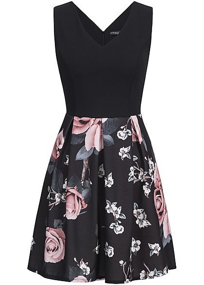 kleid-schwarz-rosa-83_7 Kleid schwarz rosa