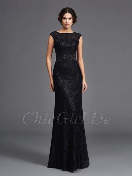Abendkleider lang schwarz elegant