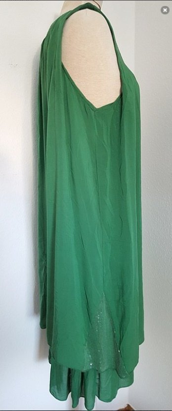 Kleid chiffon grün