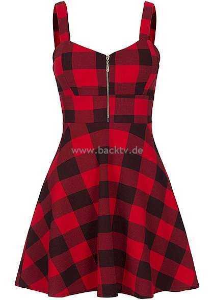 kleid-karo-rot-70_6 Kleid karo rot