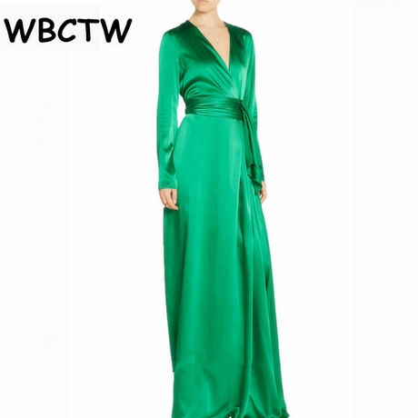 satin-kleid-langarm-57_7 Satin kleid langarm