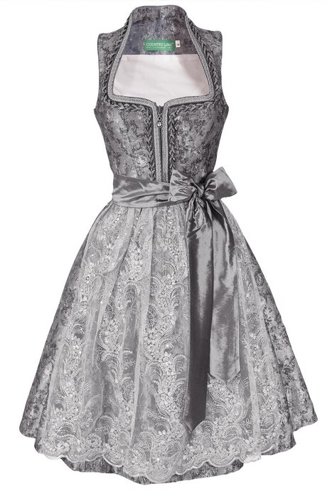 Dirndl grau silber