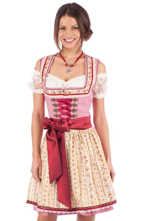 Mini dirndl braun beige