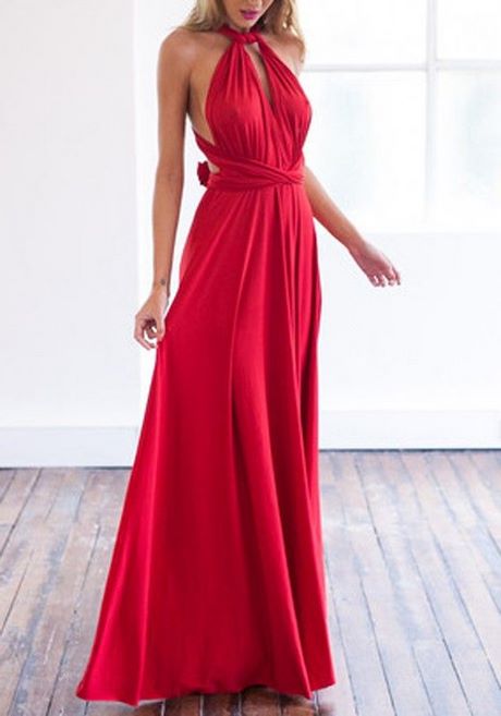 Abendkleid Rückenfrei Rot Stil Und Schönheit