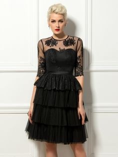 cocktailkleid-rot-schwarz-93_7 Cocktailkleid rot schwarz