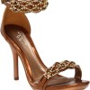 Bronze high heels