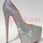 Glitter high heels