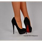 High heels schwarz rote sohle