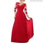 Damenkleider elegant rot