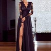 Kleid mit schlitz schwarz