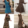 Kleid leopardenmuster