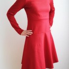 Rotes jerseykleid